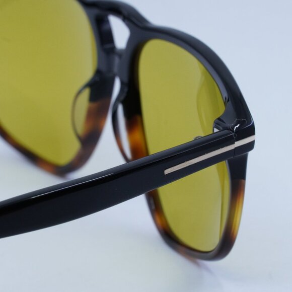 🕶️ New Tom Ford Pierre-02 FT1000 05E Sunglasses - Black to Dark Havana Frame - Picture 6 of 12